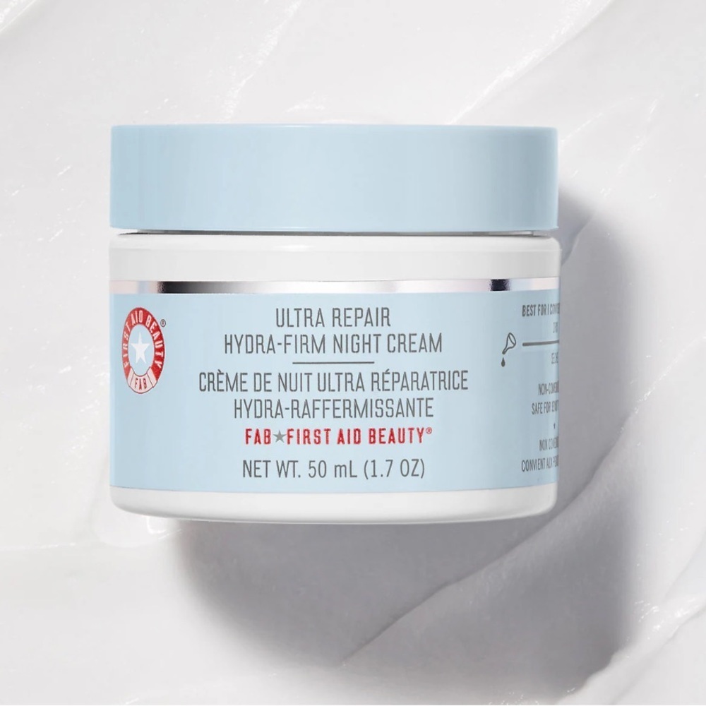 NEW First Aid Beauty Ultra Repair Hydra-Firm Night Cream +collagen & niacinamide